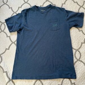 Vineyard Vines Blue Whale Pocket T-Shirt Boys Size XL (18)